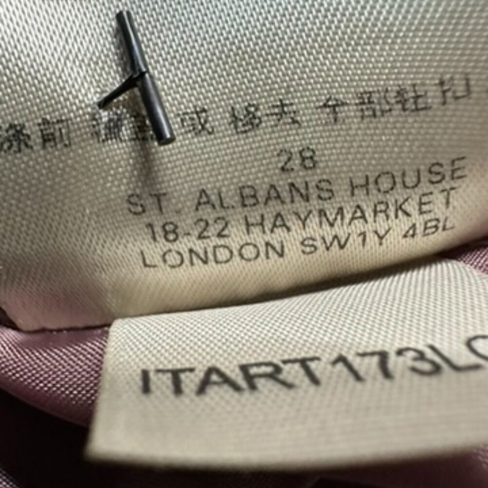 GC Burberry London Sleeveless purple/grey Nova check pattern w/Belt US Size 12 - Picture 11 of 11